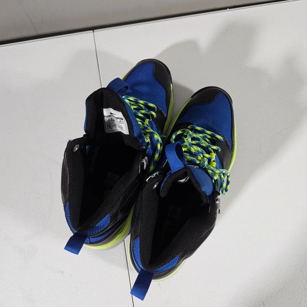 Nike Dual Fusion Hills Men 10.5 Blue Black Hiking Boots 654864-047
